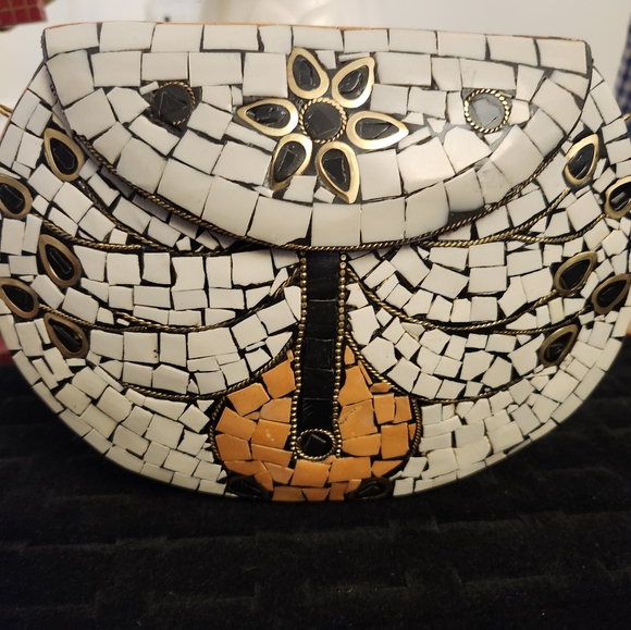 RAMLA  Handmade Mosaic  Bag. - Picture 3 of 9